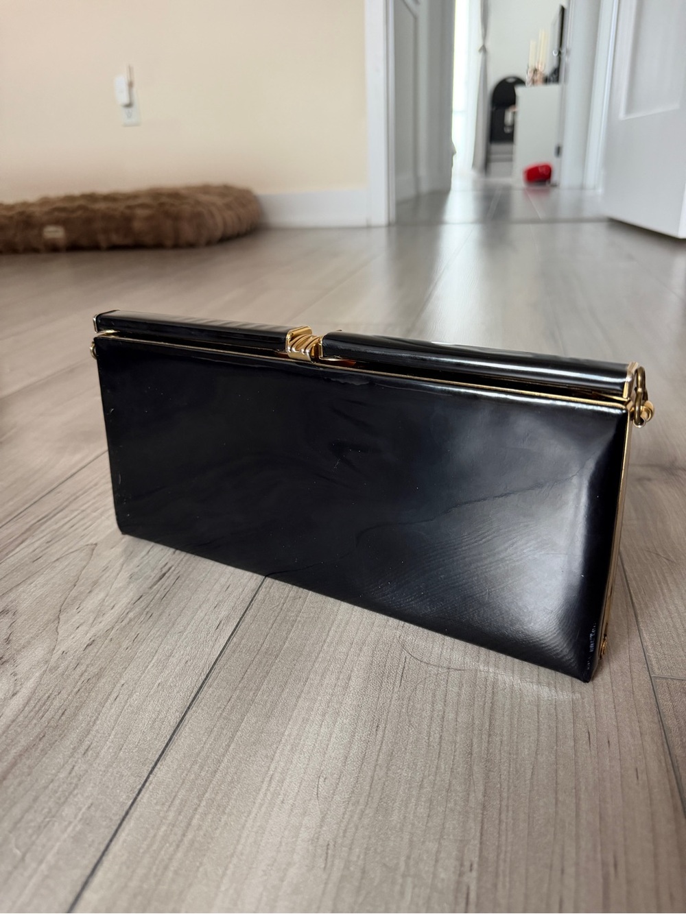 Vintage Calego black clutch